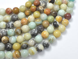 Amazonite, Round beads, 10mm ( 10.5 mm)-RainbowBeads