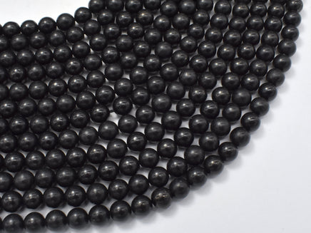 Genuine Shungite Beads, 6mm Round-RainbowBeads