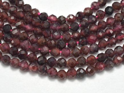 Red Garnet Beads, 3mm Micro Faceted Round-RainbowBeads