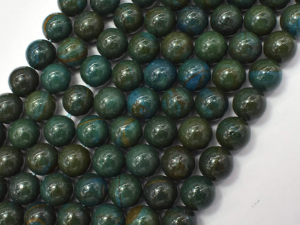 Green Wood Jasper Beads, 8mm (8.3mm)-RainbowBeads