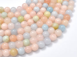 Beryl Beads, Aquamarine, Morganite, Heliodor, 8mm, Round-RainbowBeads