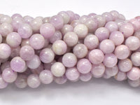 Kunzite Beads, 8mm Round Beads-RainbowBeads