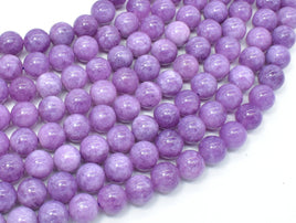 Malaysia Jade Beads- Lilac, 10mm Round Beads-RainbowBeads