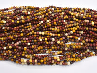 Mookaite Beads, 4mm (4.6mm), Round Beads-RainbowBeads