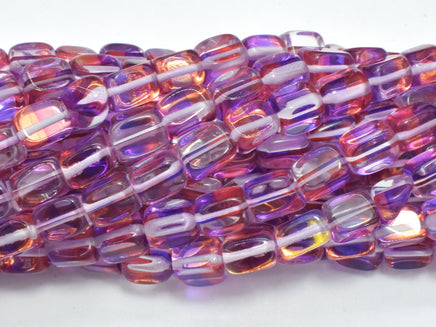 Mystic Aura Quartz - Purple, Red, 6x9mm, Nugget, 14.5 Inch-RainbowBeads