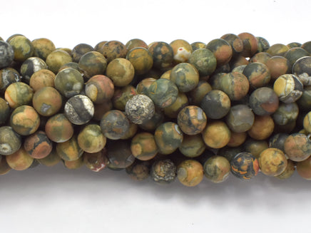Matte Rhyolite Beads, 8mm, Round Beads-RainbowBeads
