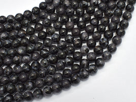 Indigo Gabbro 6mm Round Beads, 15 Inch-RainbowBeads
