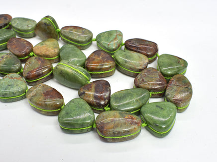Green Opal, 15x15mm, 12x19mm, Free Form Beads-RainbowBeads