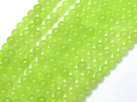 Jade - Light Green, 6mm (6.2mm) Round-RainbowBeads