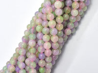 Jade - Light Green & Lavender 6mm Round-RainbowBeads