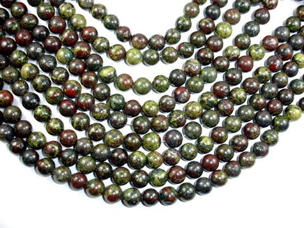 Dragon Blood Jasper Beads, 10mm Round Beads-RainbowBeads