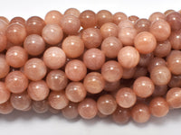 Sunstone Beads, 8mm Round Beads-RainbowBeads