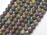 Ruby Apatite, Ruby in Kyanite, 8mm Round Beads-RainbowBeads