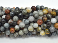 Hawk Eye, 8mm, Round-RainbowBeads