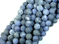 Matte Sodalite Beads, Round, 8mm-RainbowBeads