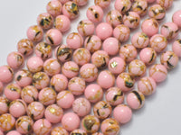 Shell Howlite-Pink, 6mm (6.5mm)-RainbowBeads