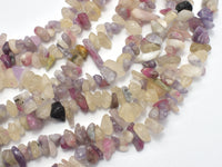Pink Tourmaline, 7-10mm, Chips, 32 Inch-RainbowBeads