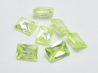 Cubic Zirconia Loose Gems-Faceted Rectangle, 1piece-RainbowBeads