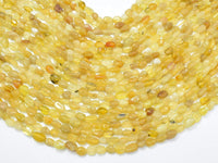 Yellow Opal, 6x7mm Nugget Beads, 15.5 Inch-RainbowBeads