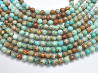 Impression Jasper, 8mm, Round-RainbowBeads