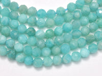 Amazonite Beads, 3.5mm Micro Faceted Round-RainbowBeads