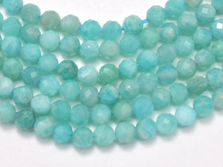 Amazonite Beads, 3.5mm Micro Faceted Round-RainbowBeads