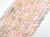 Mystic Coated Beryl, Aquamarine, Morganite, Heliodor, AB Coated, 6x8 Nugget-RainbowBeads