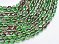 Mystic Aura Quartz-Red, Green, 8mm, Round, 14.5 Inch-RainbowBeads