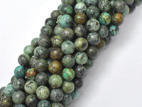 African Turquoise Beads, 8mm (8.6mm) Round-RainbowBeads