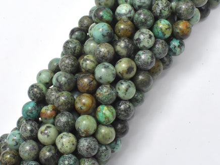 African Turquoise Beads, 8mm (8.6mm) Round-RainbowBeads