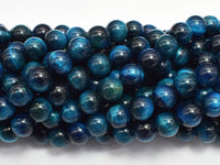 Tiger Eye-Peacock 8mm Round-Rainbow Beads