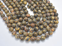 Leopard Skin Jasper Beads, Round, 12mm-RainbowBeads