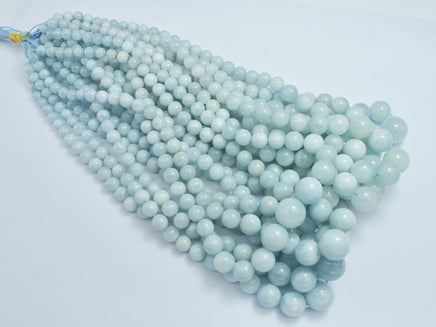 Aquamarine 6mm-14mm Graduated Round-RainbowBeads