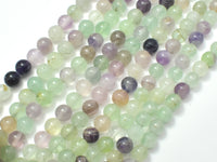 Fluorite Beads, Round, 6mm-RainbowBeads