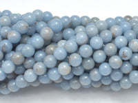 Angelite Beads, 6mm Round Beads-RainbowBeads