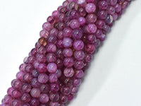 Dragon Vein Agate-Purple 6mm Round-RainbowBeads