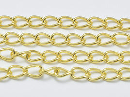 1foot 24K Gold Vermeil Curb Chain, 925 Sterling Silver Chain, Curb Chain, Jewelry Chain, 2x3mm-RainbowBeads