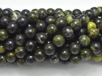 Tibetan Jade, Medicine King Stone, 8mm (8.6mm)-RainbowBeads