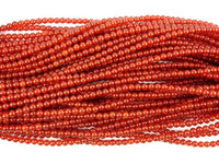 Carnelian Beads, Round, 4mm-RainbowBeads