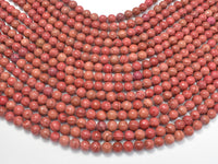 Pink Banded Jasper, 6mm Round Beads-RainbowBeads