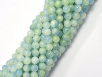 Jade - Light Green & Blue 6mm Round-RainbowBeads