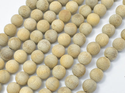 Matte Silkwood Beads, 8mm Round Beads-RainbowBeads