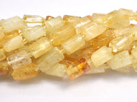 Citrine 7x11mm Faceted Tube-RainbowBeads