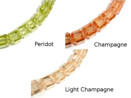 CZ beads, 6 x 6mm Faceted Cube-RainbowBeads