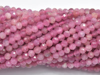 Pink Tourmaline Beads, 3mm Micro Faceted-RainbowBeads
