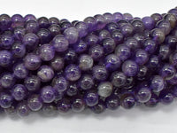 Amethyst Beads, 6mm(6.6mm) Round-RainbowBeads