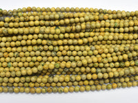 Green Muscovite 4mm Round Beads, 15 Inch-RainbowBeads