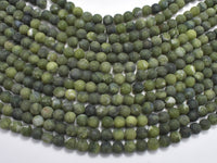 Matte Jade Beads, 6mm (6.6mm) Round-RainbowBeads