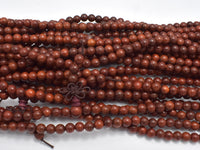 Red Sandalwood Beads, 6mm, Round Beads, Mala Beads, 108 beads-RainbowBeads