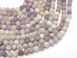 Matte Lilac Jasper Beads, Pink Tourmaline Beads, 6mm (6.3mm)-RainbowBeads